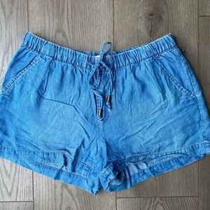 Lyocell “denim” shorts